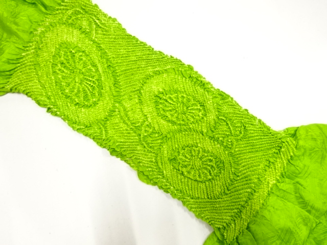 正絹　絞り　帯揚げ